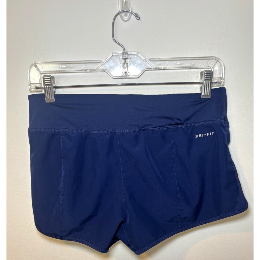 Nike Dri-Fit Lined Shorts Women's Small Navy Blue